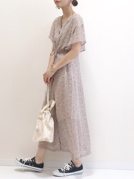 「CONVERSE TOKYO（コンバーストウキョウ）のアイテム」を使った、haru さん（レディース・161cm）の夏コーディネート
