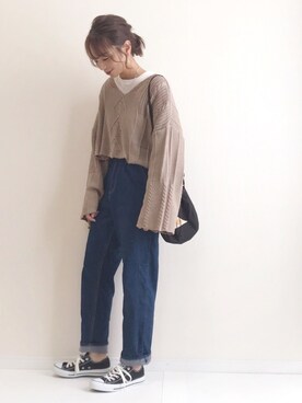 「Ifuru（イフル）のアイテム」を使った、haru さん（レディース・161cm）の秋コーディネート
