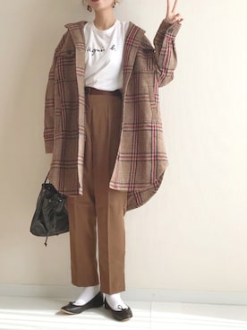 「SEVENDAYS=SUNDAY（セブンデイズサンデイ）のアイテム」を使った、haru さん（レディース・161cm）の秋コーディネート