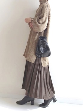 「SEVENDAYS=SUNDAY（セブンデイズサンデイ）のアイテム」を使った、haru さん（レディース・161cm）の秋コーディネート