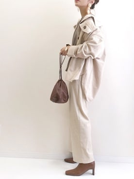 「AZUL ENCANTO」｜haru さん（レディース・161cm）の秋コーディネート