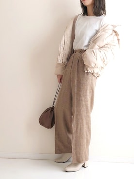 「RETRO GIRL（レトロガール）のアイテム（ジャケット/アウター）」を使った、haru さん（レディース・161cm）の秋コーディネート