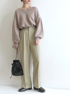 「AZUL ENCANTO」｜haru さん（レディース・161cm）の冬コーディネート