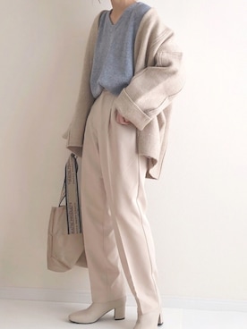 「AZUL ENCANTO」｜haru さん（レディース・161cm）の冬コーディネート