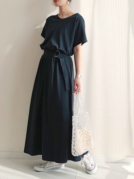 「AZUL ENCANTO」｜haru さん（レディース・161cm）の春コーディネート