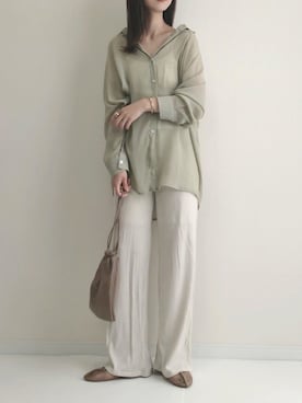 「croire（クルア）のアイテム」を使った、haru さん（レディース・161cm）の夏コーディネート