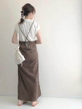 「ISOOK（アイスー）のアイテム（ワンピース/ドレス）」を使った、haru さん（レディース・161cm）の夏コーディネート