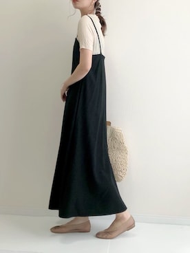 「ISOOK（アイスー）のアイテム（ワンピース/ドレス）」を使った、haru さん（レディース・161cm）の夏コーディネート