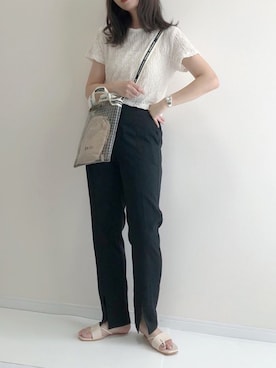 「croire（クルア）のアイテム」を使った、haru さん（レディース・161cm）の夏コーディネート