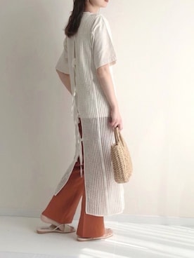 「GRL（グレイル）のアイテム（バッグ）」を使った、haru さん（レディース・161cm）の夏コーディネート
