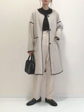 「RETRO GIRL（レトロガール）のアイテム（その他アウター）」を使った、haru さん（レディース・162cm）の秋コーディネート