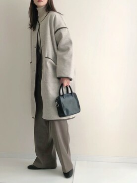 「RETRO GIRL（レトロガール）のアイテム（その他アウター）」を使った、haru さん（レディース・162cm）の冬コーディネート