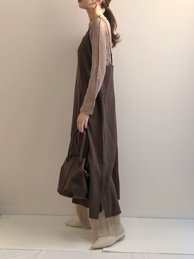 「archives（アルシーヴ）のアイテム（パンツ）」を使った、haru さん（レディース・162cm）の冬コーディネート