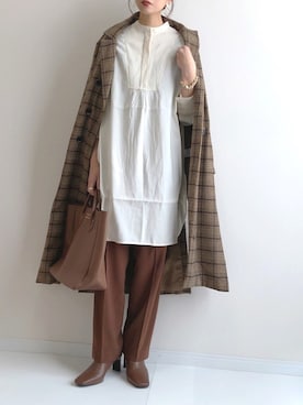「DHOLIC（ディーホリック）のアイテム（ブーツ）」を使った、haru さん（レディース・162cm）の冬コーディネート