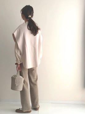 「GUSCIO（グッシオ）のアイテム」を使った、haru さん（レディース・162cm）の冬コーディネート