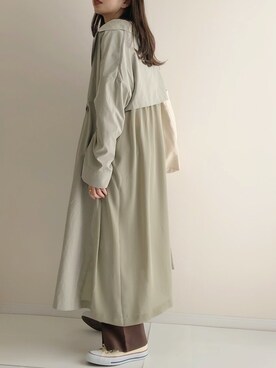 「DHOLIC（ディーホリック）のアイテム（スラックス）」を使った、haru さん（レディース・162cm）の冬コーディネート