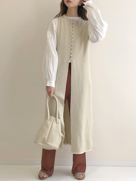 「I_am（アイアム）のアイテム」を使った、haru さん（レディース・162cm）の春コーディネート