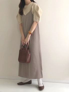 「AZUL ENCANTO（アズールエンカント）のアイテム（Tシャツ/カットソー）」を使った、haru さん（レディース・162cm）の春コーディネート