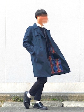「ダウンベスト」｜「アイテム（トレンチコート）」を使った、ユニクロしか着ない男さん（メンズ・176cm）の冬コーディネート