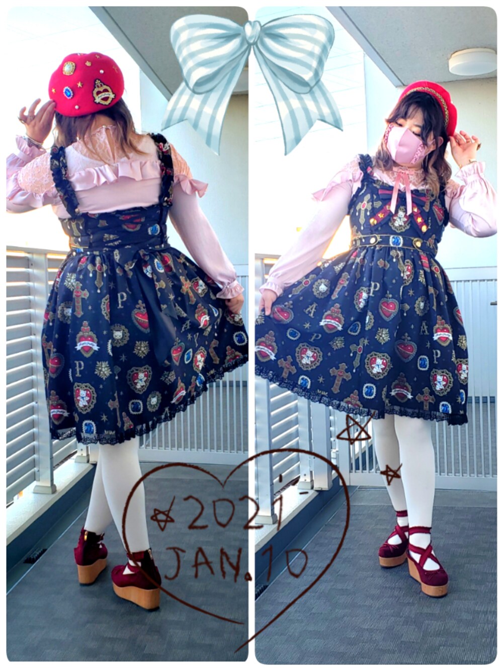 Angelic Prettyのハンチング/ベレー帽を使った人気ファッション