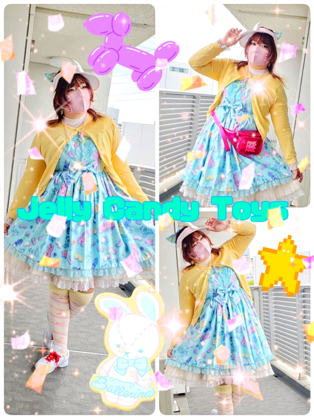 Angelic Prettyのサンバイザーを使った人気ファッションコーディネート