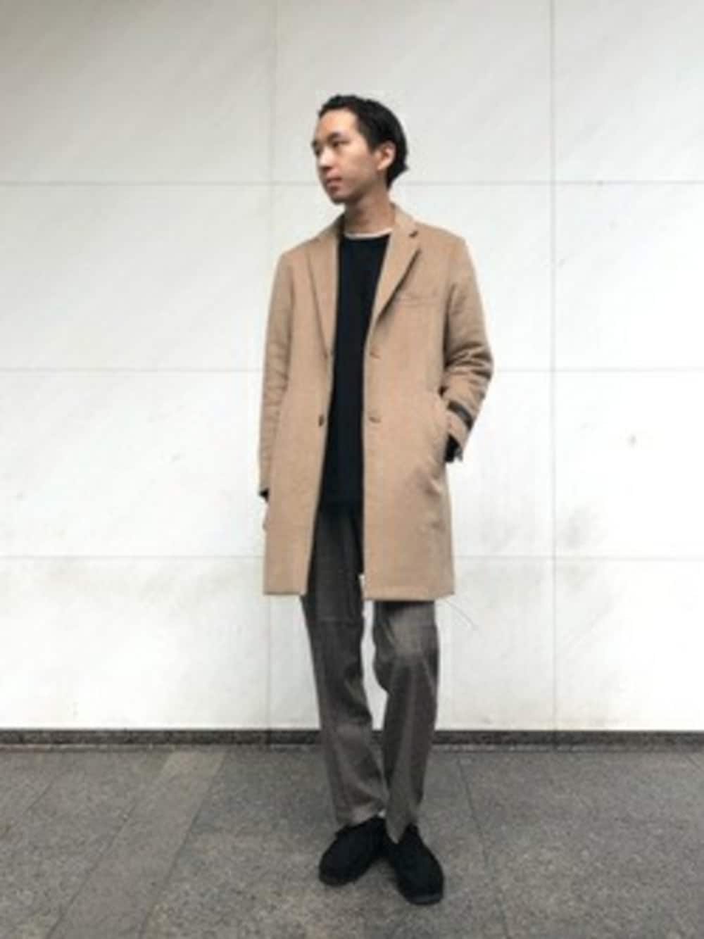 【OCEANS WEB掲載】カシミヤブレンド メルトンチェスターコート ◇【OCEANS WEB掲載】カシミヤブレンド メルトンチェスター