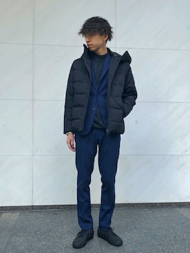 「417 EDIFICE（フォーワンセブンエディフィス）のアイテム（ダウンジャケット/コート）」を使った、Ryoさん（メンズ・178cm）の冬コーディネート