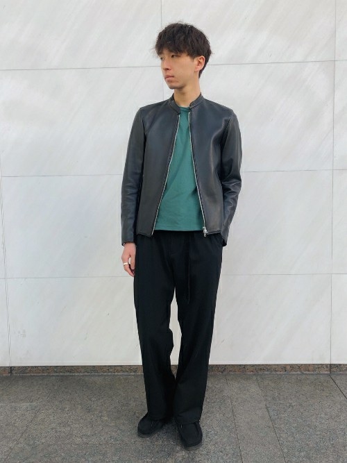 417 ÉDIFICE ラムレザーシングルライダースジャケット 417 by EDIFICE