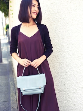 「TOFF&LOADSTONE（トフアンドロードストーン）のアイテム（ハンドバッグ）」を使った、Naomi Hasegawaさん（レディース・169cm）の秋コーディネート