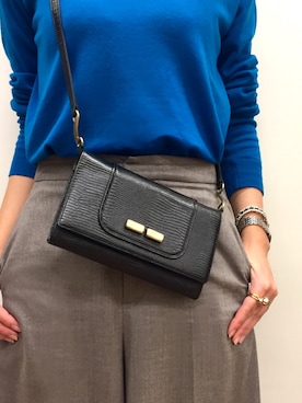 「TOFF&LOADSTONE（トフアンドロードストーン）のアイテム（財布）」を使った、Naomi Hasegawaさん（レディース・169cm）の冬コーディネート