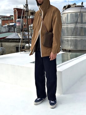 「wisdom（ウィズダム）のアイテム（ジャケット/アウター）」を使った、Y Selectさん（メンズ・174cm）の冬コーディネート