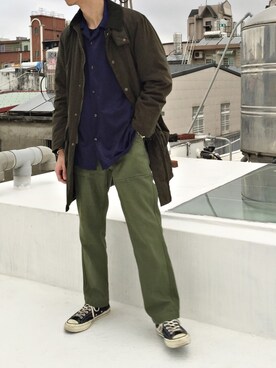 「coen（コーエン）のアイテム（ピーコート）」を使った、Y Selectさん（メンズ・174cm）の冬コーディネート