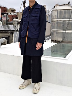 「BEAMS LIGHTS」｜「アイテム（ピーコート）」を使った、Y Selectさん（メンズ・174cm）の冬コーディネート