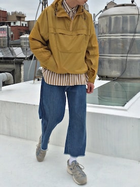 「wisdom（ウィズダム）のアイテム（トップス）」を使った、Y Selectさん（メンズ・174cm）の春コーディネート