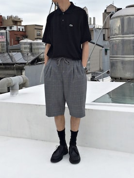 「LACOSTE」｜「アイテム（アナログ腕時計）」を使った、Y Selectさん（メンズ・174cm）の夏コーディネート