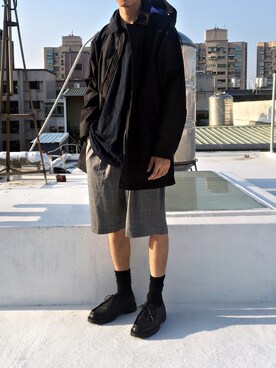 「BEAMS（ビームス）のアイテム（ピーコート）」を使った、Y Selectさん（メンズ・174cm）の秋コーディネート