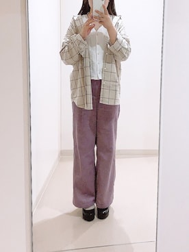 「大学生コーデ」｜「アイテム（パンプス）」を使った、ねるさん（レディース・153cm）の秋コーディネート