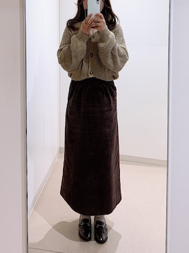「アイテム（タンクトップ）」を使った、ねるさん（レディース・153cm）の秋コーディネート
