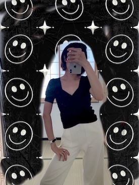 「a.g.plus（エージープラス）のアイテム（パンツ）」を使った、SEKI  さん（レディース・163cm）の秋コーディネート