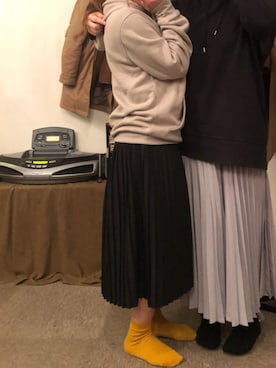 「H&M（エイチ・アンド・エム）のアイテム（パーカー）」を使った、まりのさん（レディース・153cm）の夏コーディネート