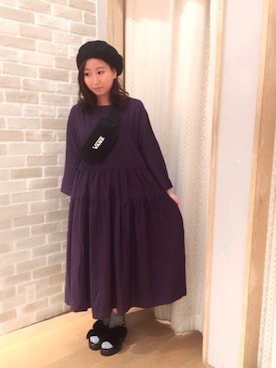 「だぼだぼ」｜「アイテム（ワンピース/ドレス）」を使った、KEIKOさん（レディース・158cm）の夏コーディネート