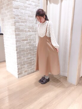 「うしろリボン」｜KEIKOさん（レディース・158cm）の冬コーディネート