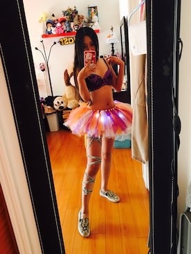 「アイテム（スリッポン、その他）」を使った、Monica不会喉咙痛さん（レディース・163cm）の春コーディネート