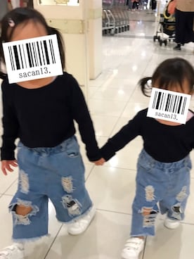 「GAP（ギャップ）のGap Classic Trainers（スニーカー、ホワイト系）」を使った、sacan.さん（レディース）の冬コーディネート