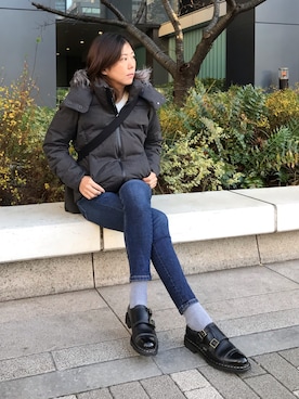 「DESCENTE ALLTERRAIN（デサント　オルテライン）のアイテム（ジャケット/アウター）」を使った、じゅりがーＺさん（レディース・157cm）の冬コーディネート