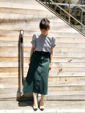 nano・universe webeditorさん（レディース・162cm）の夏コーディネート