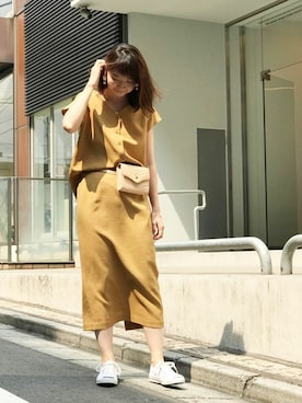 「HASHIBAMI（ハシバミ）のアイテム」を使った、nano・universe webeditorさん（レディース・162cm）の夏コーディネート