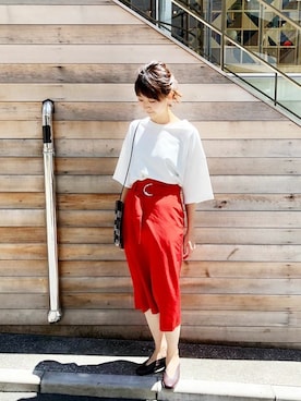 「Lilas Campbell（リラキャンベル）のアイテム」を使った、nano・universe webeditorさん（レディース・162cm）の夏コーディネート