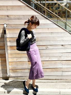 「アイテム（その他シューズ、グリーン系）」を使った、nano・universe webeditorさん（レディース・162cm）の夏コーディネート