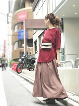 「NANO universe（ナノユニバース）のアイテム（バレエシューズ）」を使った、nano・universe webeditorさん（レディース・162cm）の夏コーディネート